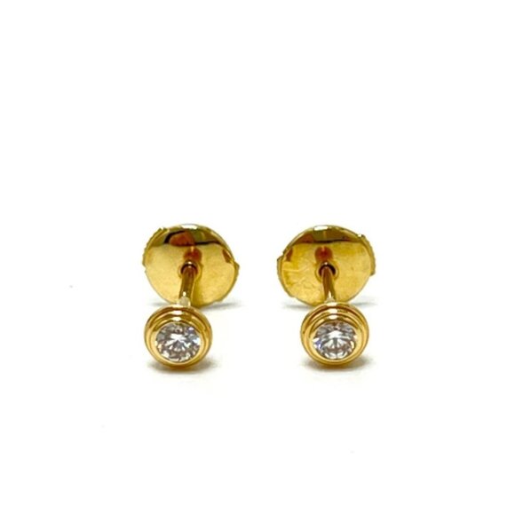 CARTIER Amour SM Diamant Legend 2P Diamond Accessories Pierce K18 Yellow Gold - Picture 1 of 5